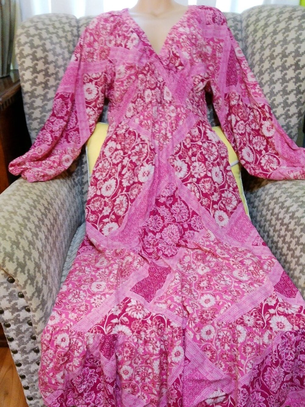 JAPNA BOHO MAXI DRESS SIZE LARGE